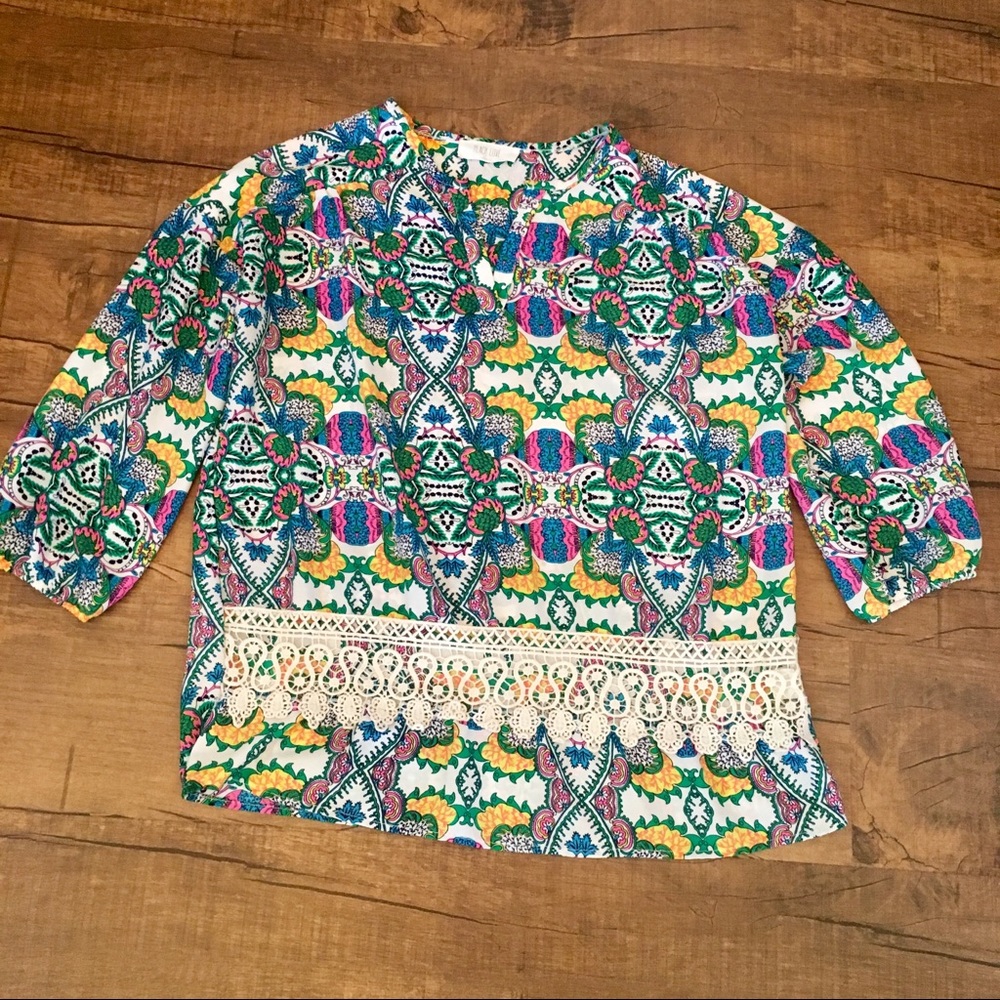 BoHo style print top